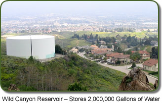 Wild Canyon Reservoir stores 2,000,000 gallons of water